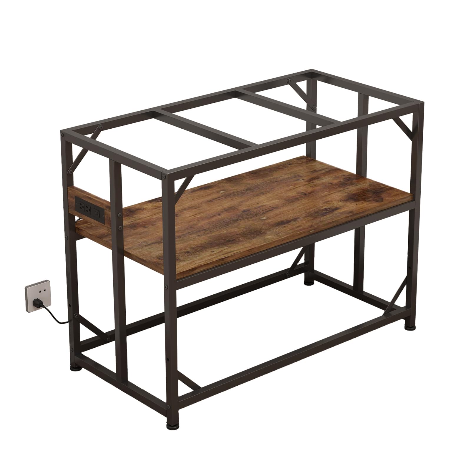 METYERRY sturdy metal aquarium stand frame providing solid support for heavy tanks