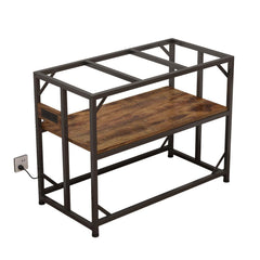 METYERRY sturdy metal aquarium stand frame providing solid support for heavy tanks