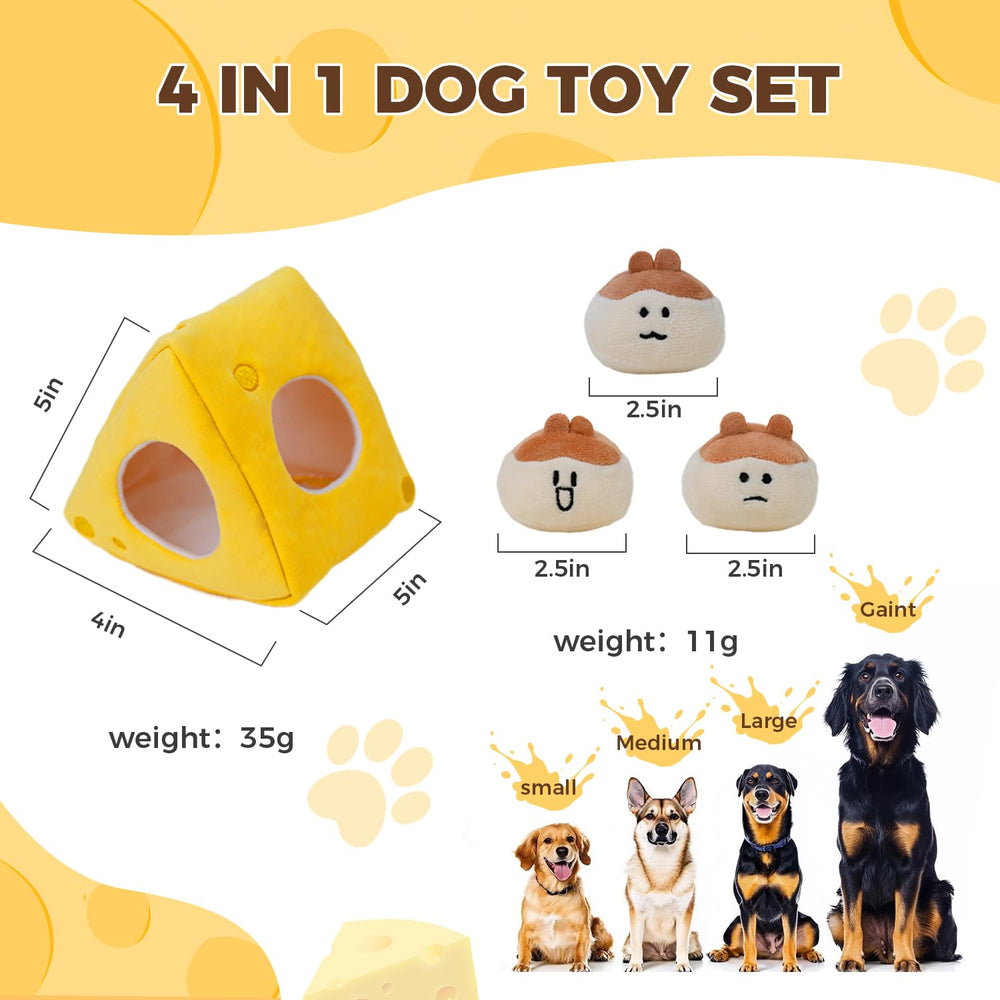 MewaJump cheese medium chew toy – engaging design for focused play and chew time.