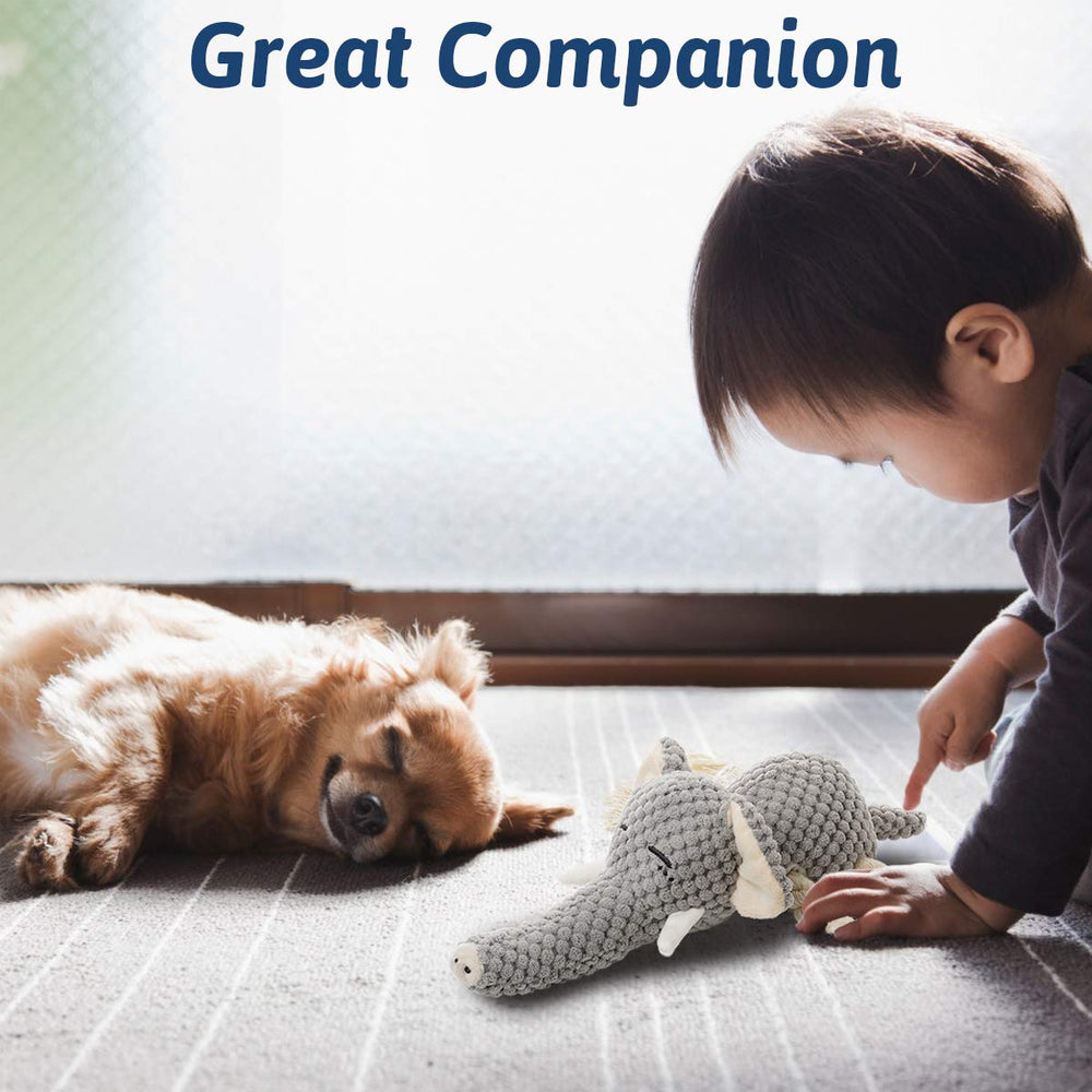 MewaJump plush dog toy low-stuffing—reduces mess and swallowing risk.