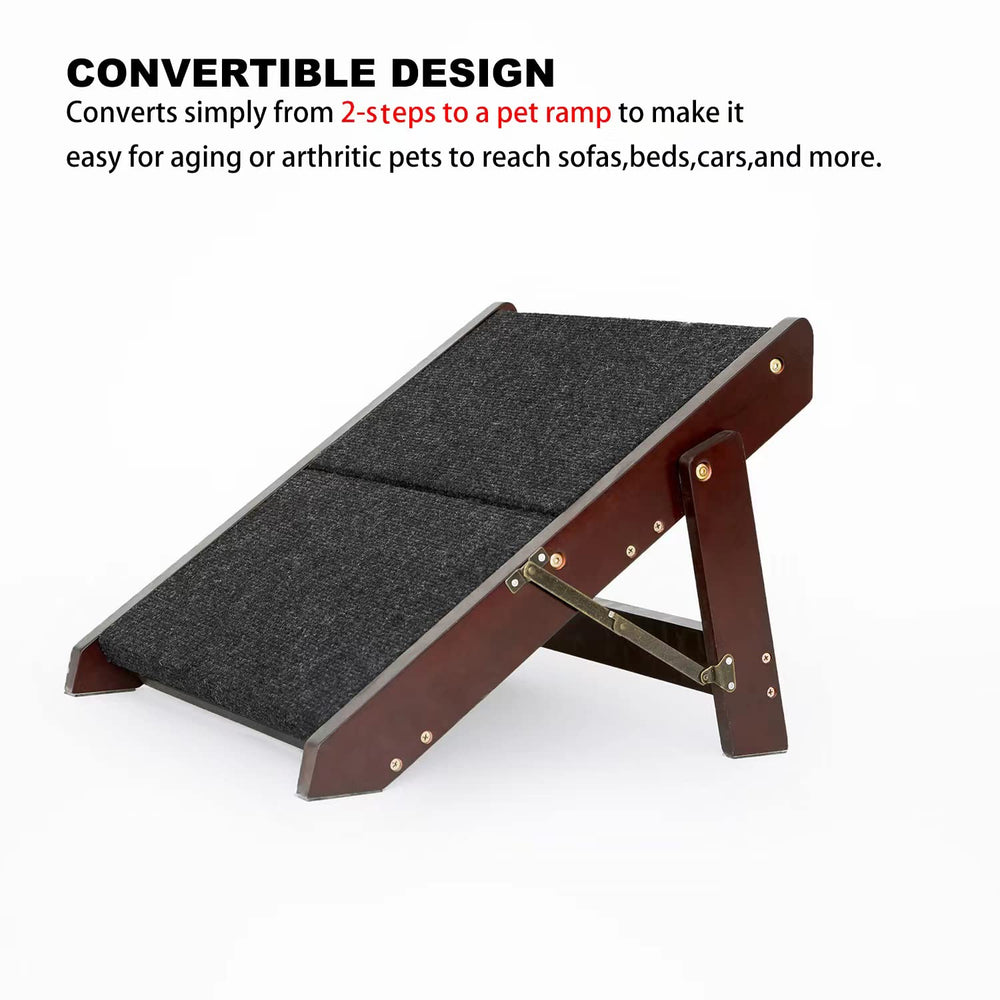 MEWANG pet steps access-sofa-bed facilitates gentle elevation to favorite spots.