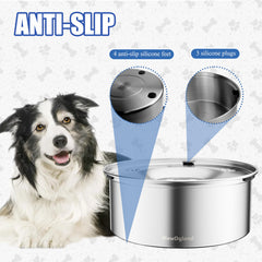 MewDgland stainless steel tank and tray offer durable, easy-to-clean components