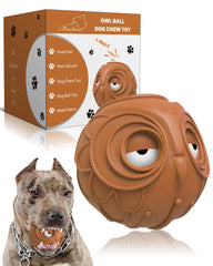 Mewlmart Giggle Ball dog toy with meat flavor for engaging fetch.