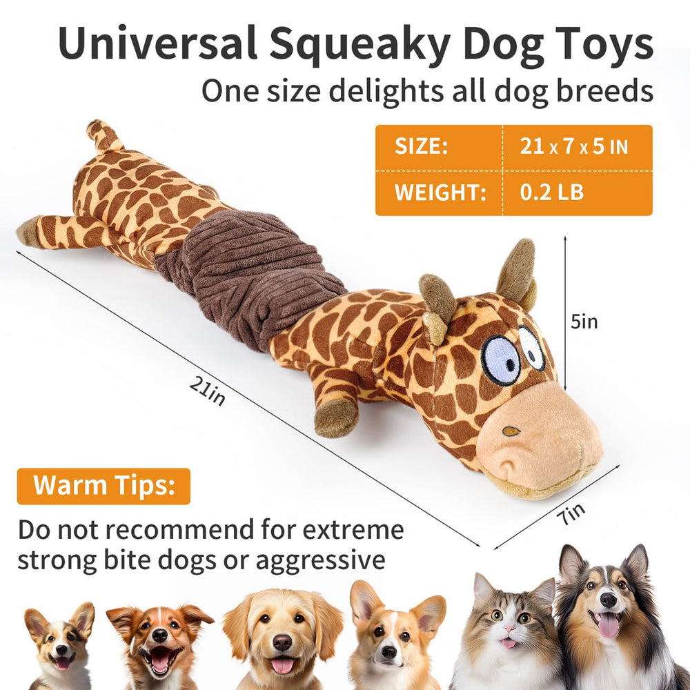 MEWMINGLE giraffe toy bright colors attracts dogs during training and play