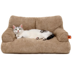 MEWOOFUN dog couch front view with non-slip bottom for stable placement