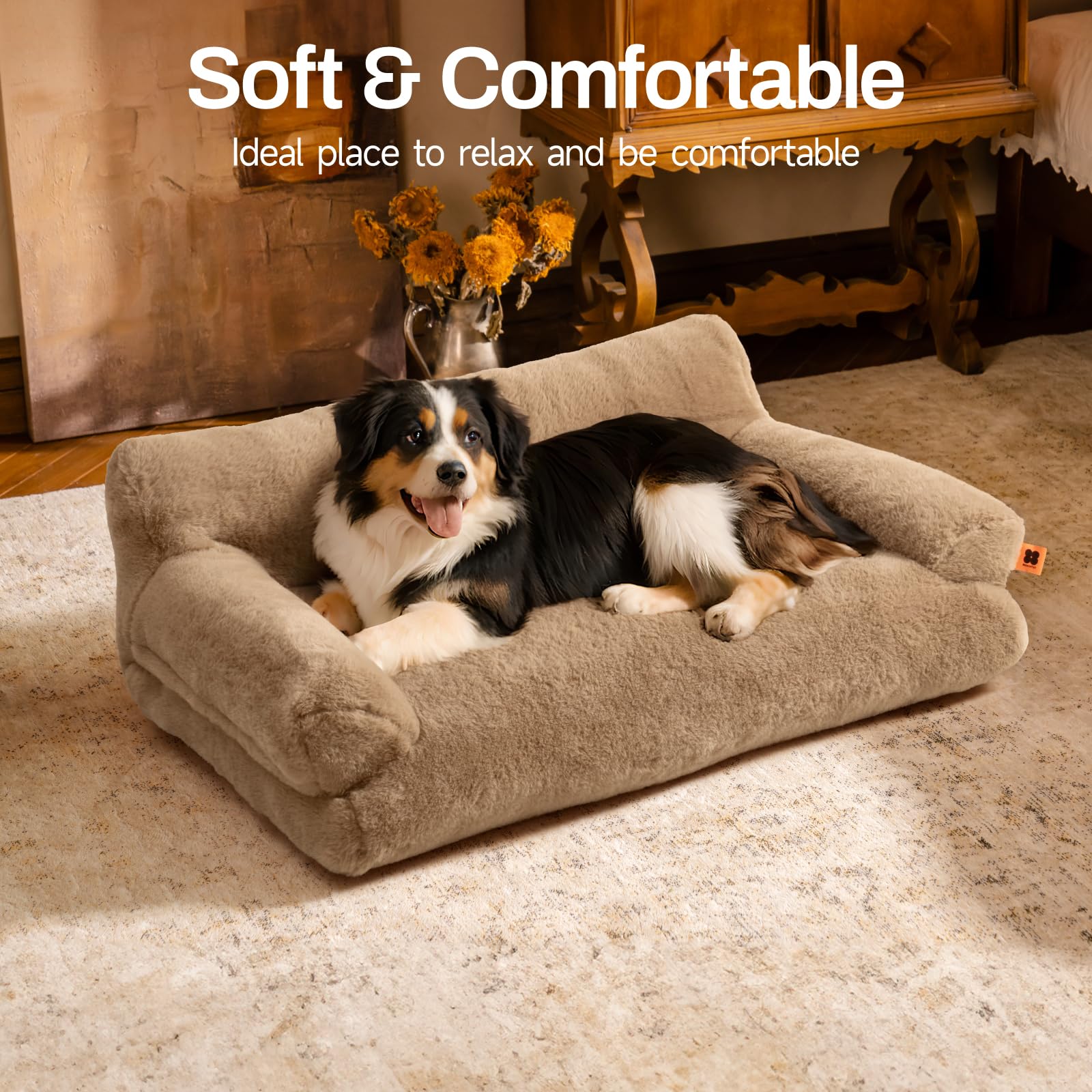 MEWOOFUN cat bed machine washable with zipper for easy cleaning