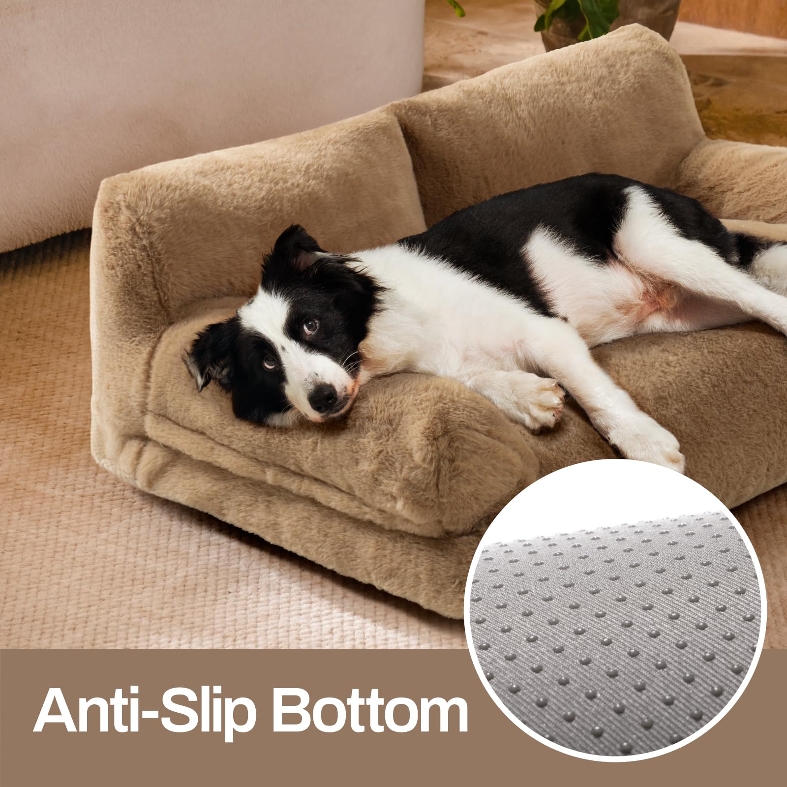 MEWOOFUN cat bed 26x14.5x13 inch cozy sofa fits small to medium pets