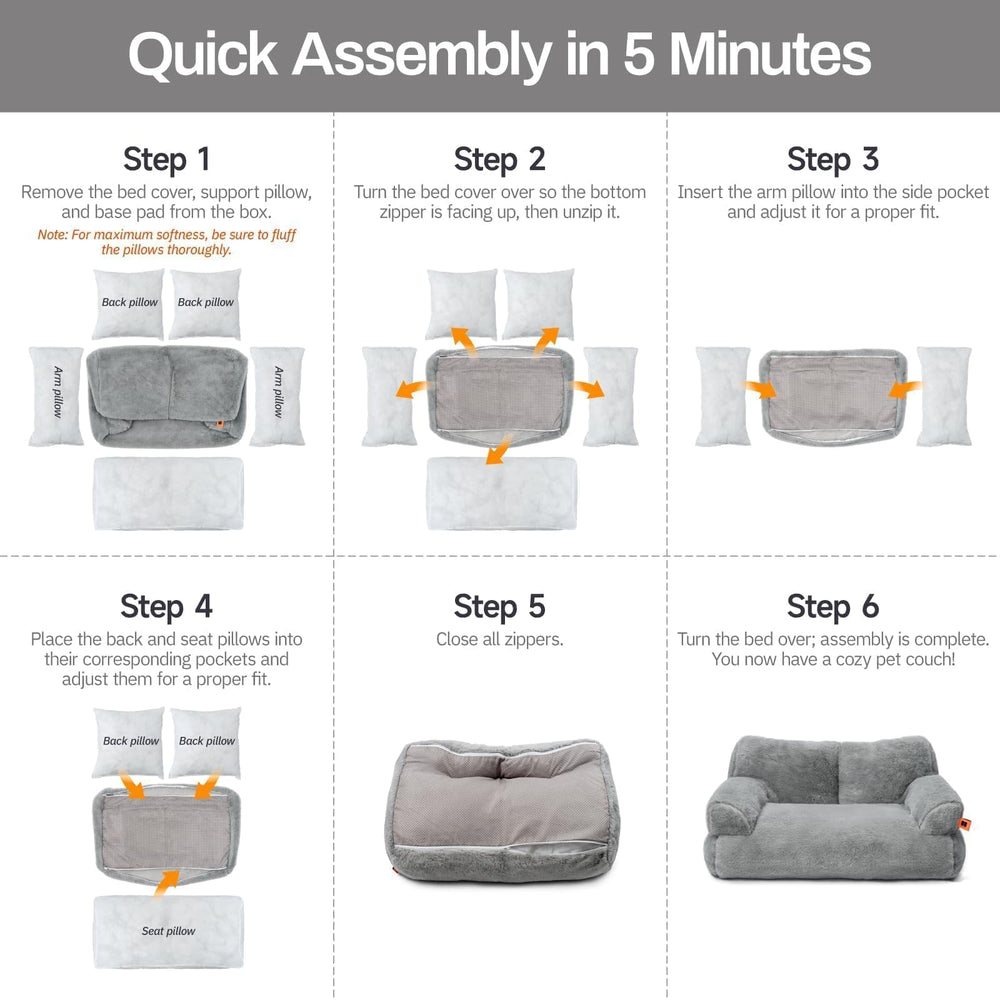 MEWOOFUN bed arrives vacuum-packed and puffs after settling.