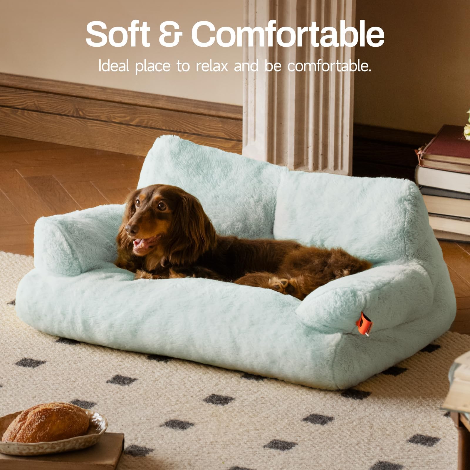 MEWOOFUN cat bed washable-cover illustrates simple washing routine