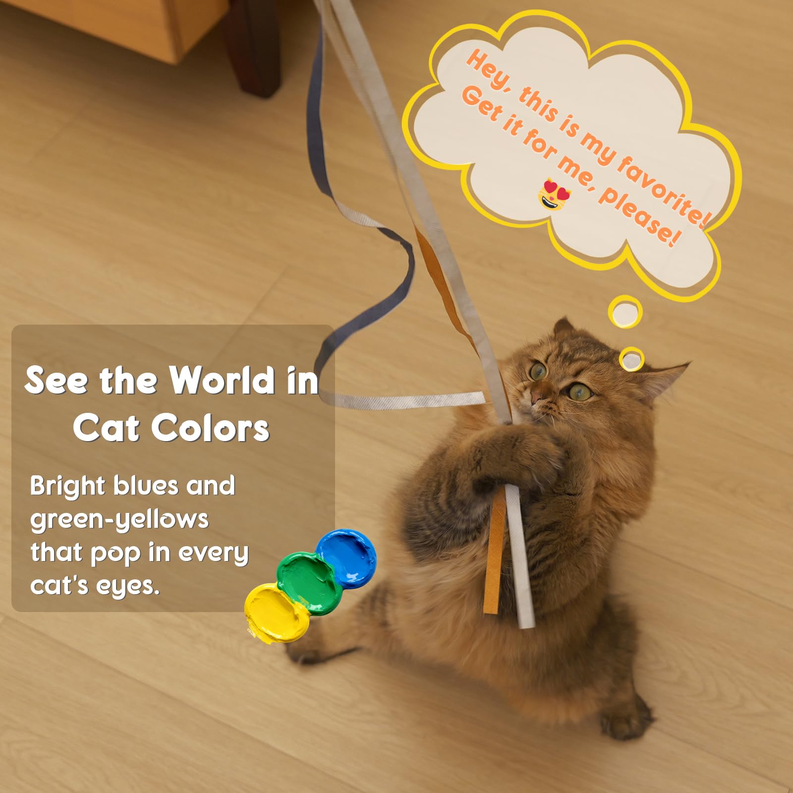 MewraThetify Catisfy wand shows elastic 24-inch reach for dynamic movement