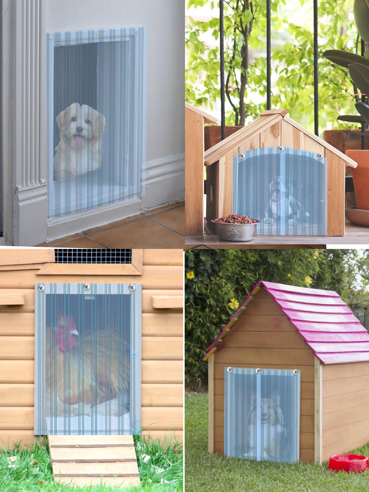 MEWTOGO dog door flap weather-resistant and waterproof for every season