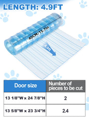 MEWTOGO dog door flap 15.7in width fits a range of pet doors