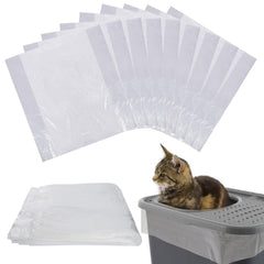 MEWTOGO 24-pcs litter liners for Petmate front view with secure fit and odor control