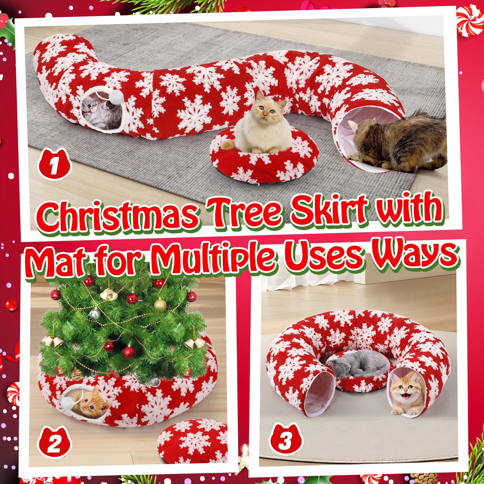 MEWTOGO anti-slip-base keeps the circular tunnel stable under the tree