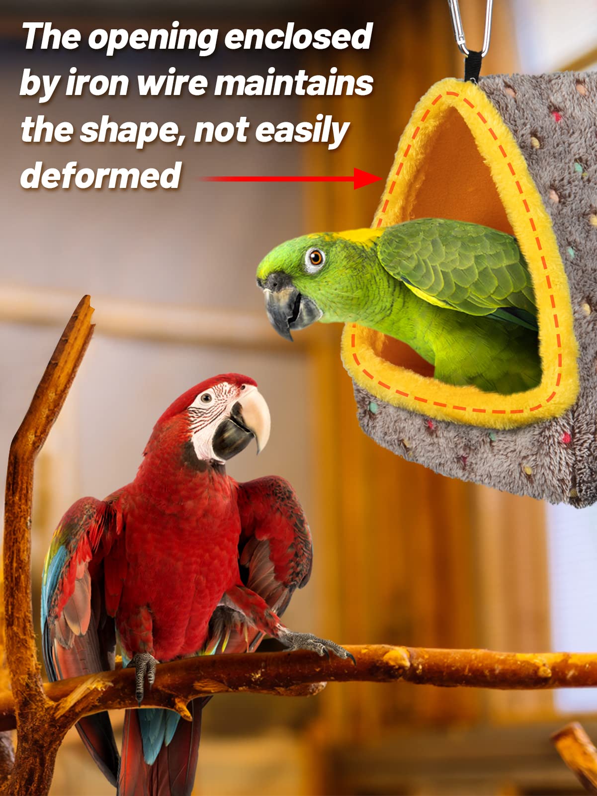 MEWTOGO bird nest bottom plastic support ensures strong load bearing and safety