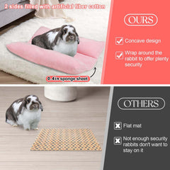 MEWTOGO bunny bed center sponge core delivers cushioned warmth and support.