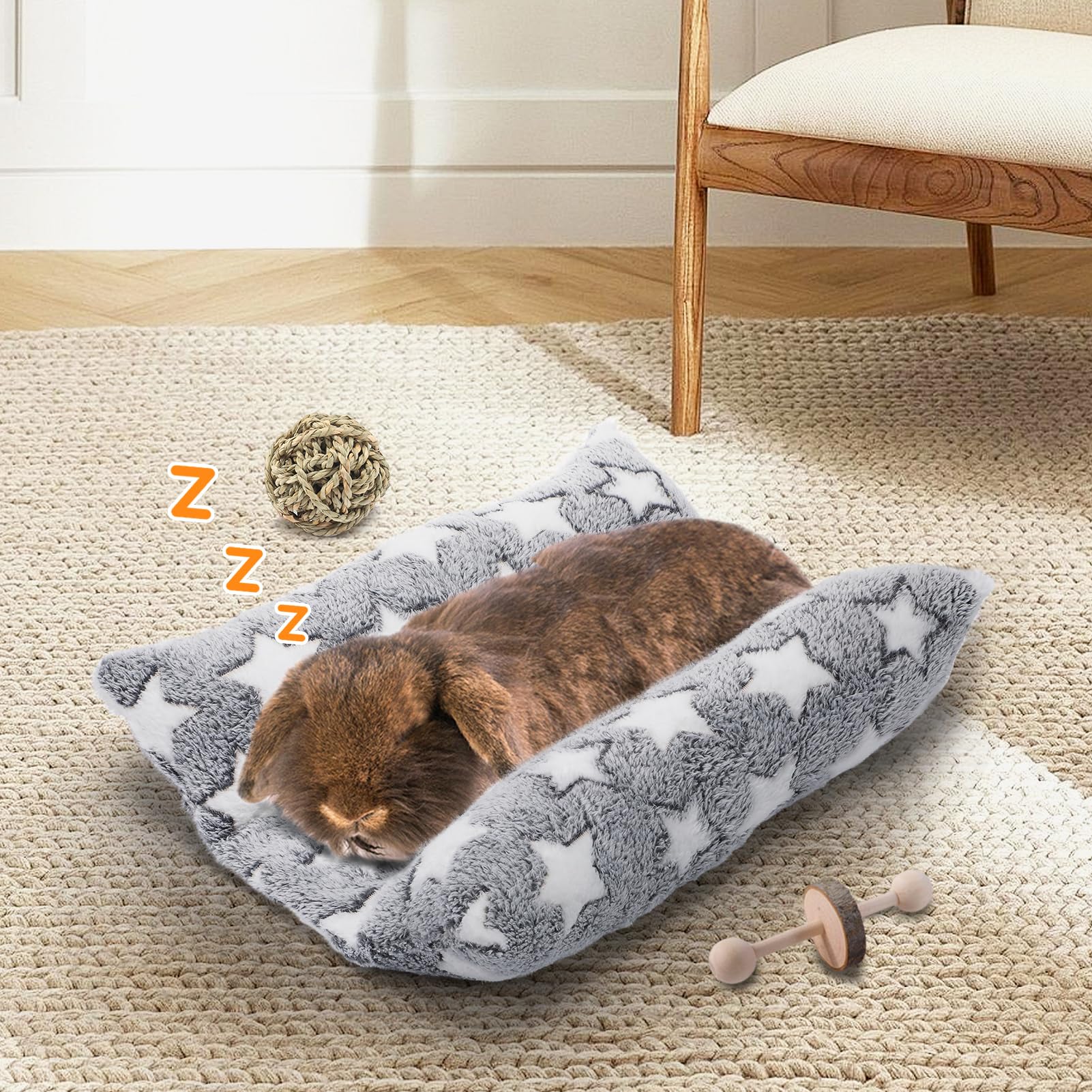 MEWTOGO bunny bed dimensions 15.7x14 inches for proper fit