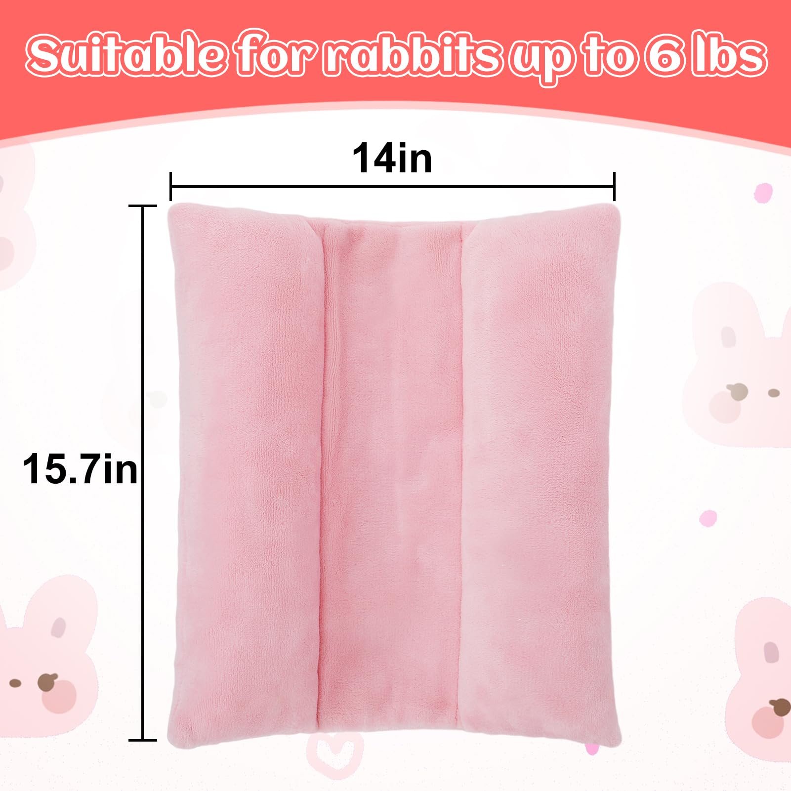 MEWTOGO bunny bed flannel fabric feels soft and skin-friendly for gentle cuddles.