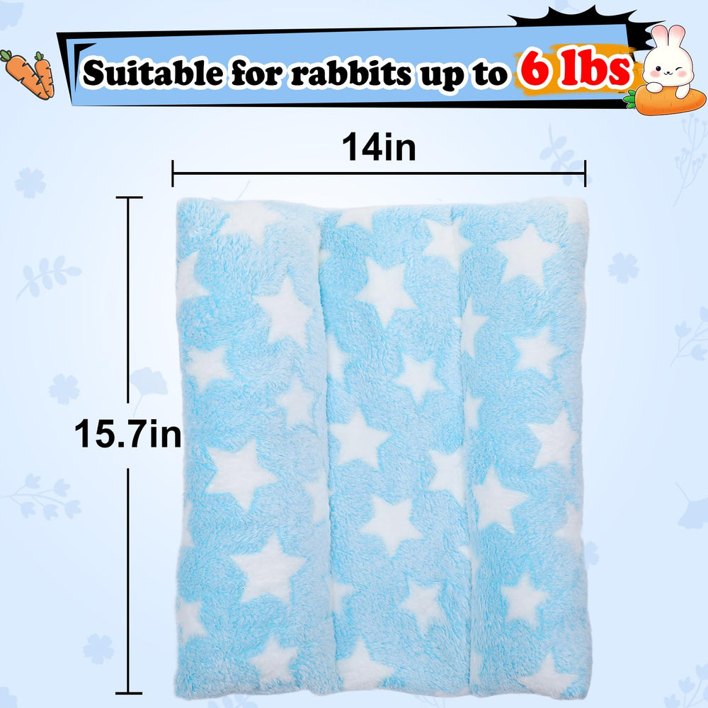 MEWTOGO bunny bed 15x14 inches fits small rabbits up to 6 pounds.