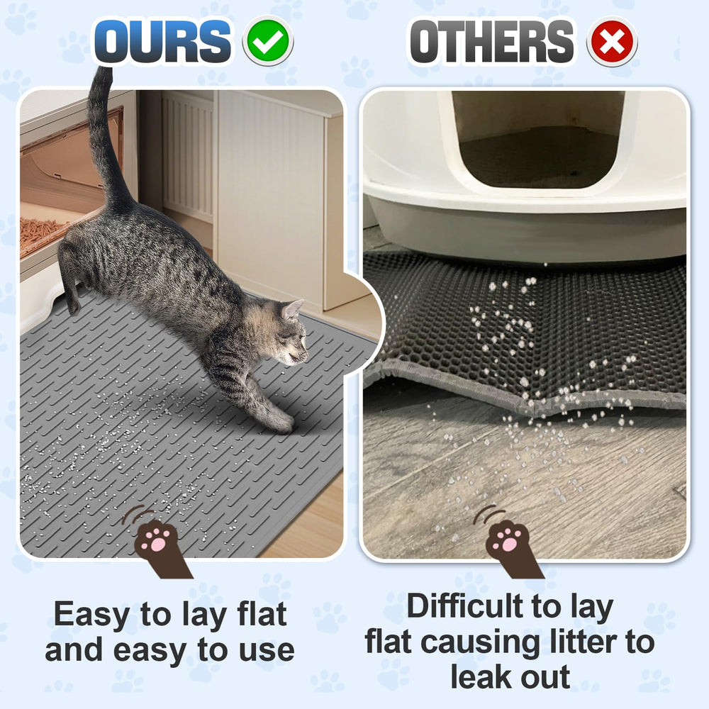 MEWTOGO cat mat being rinsed for quick cleaning