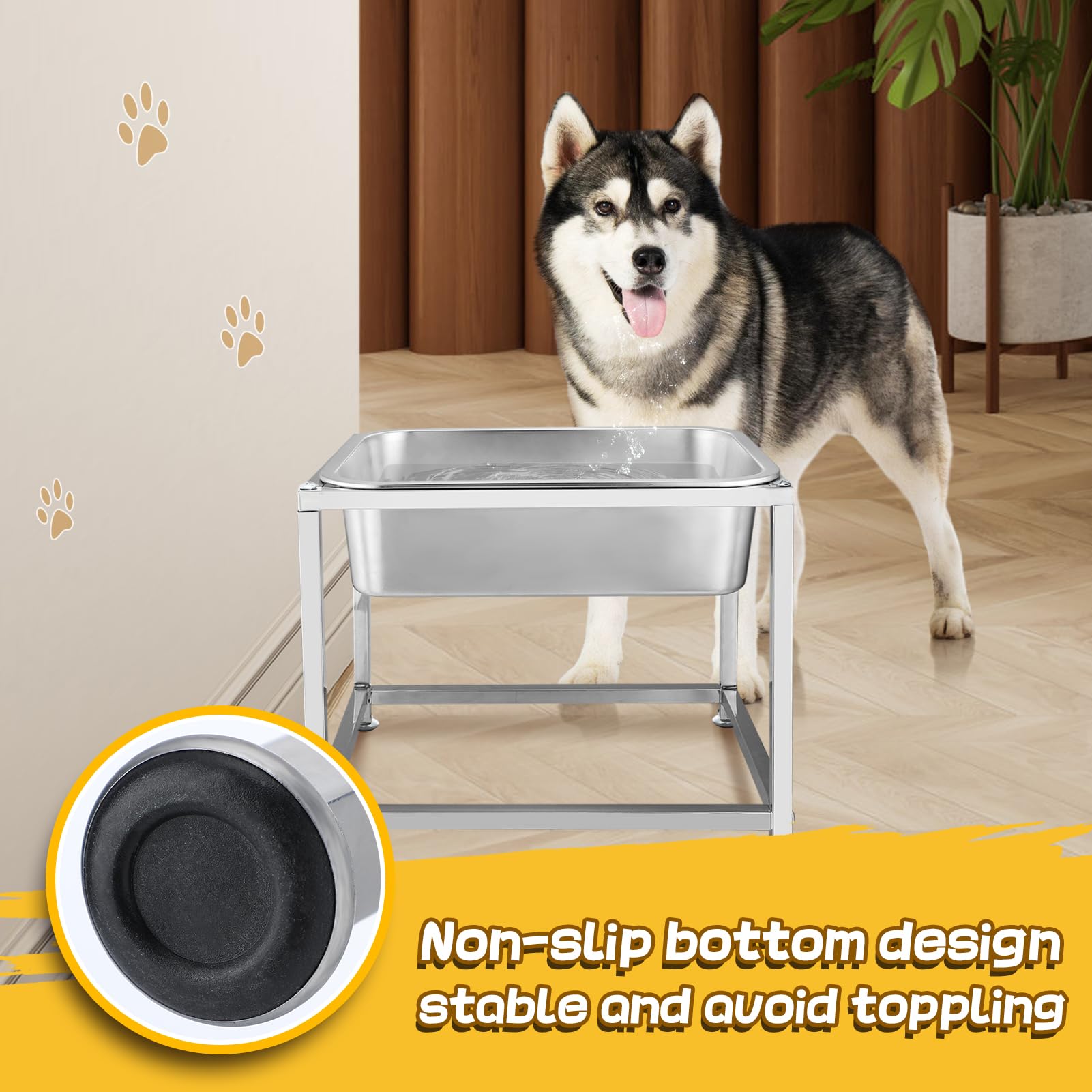 MEWTOGO dishwasher-safe dog bowl for quick cleaning and maintenance
