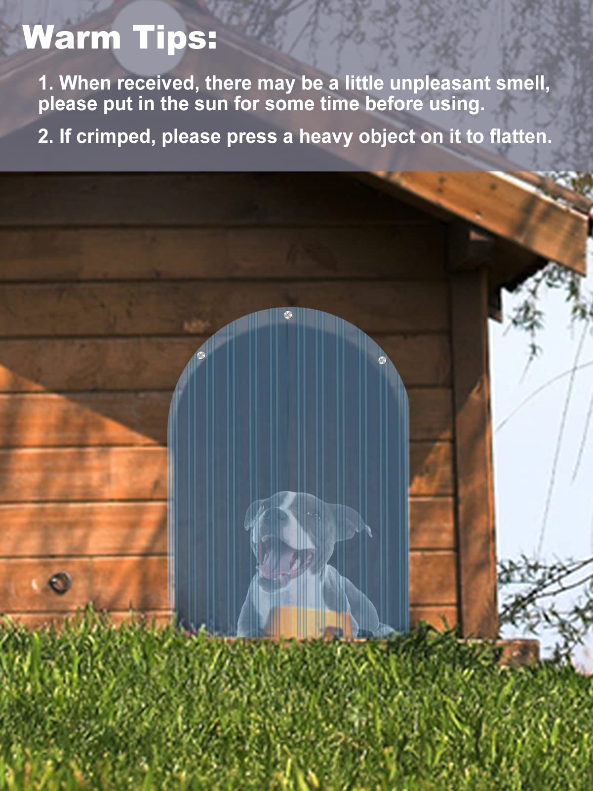 MEWTOGO door replacement flap tear-resistant material under daily pet activity.