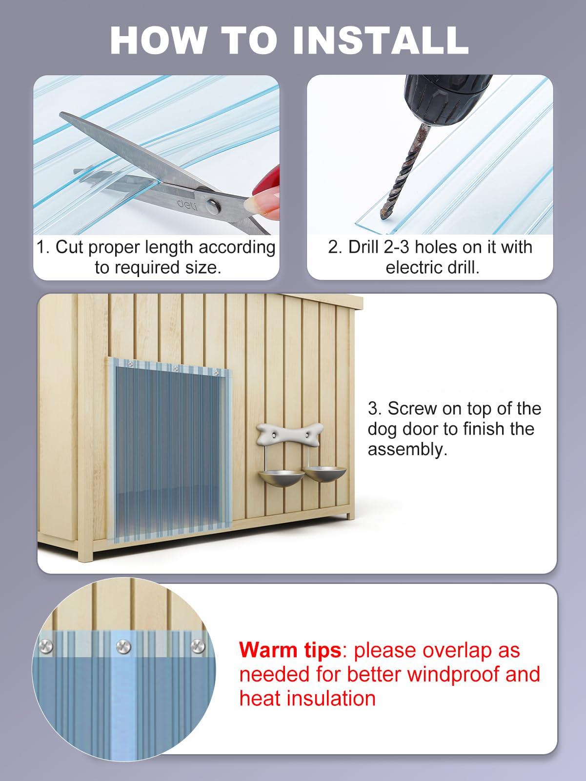 MEWTOGO door replacement flap in use with a pet illustrates easy door access.