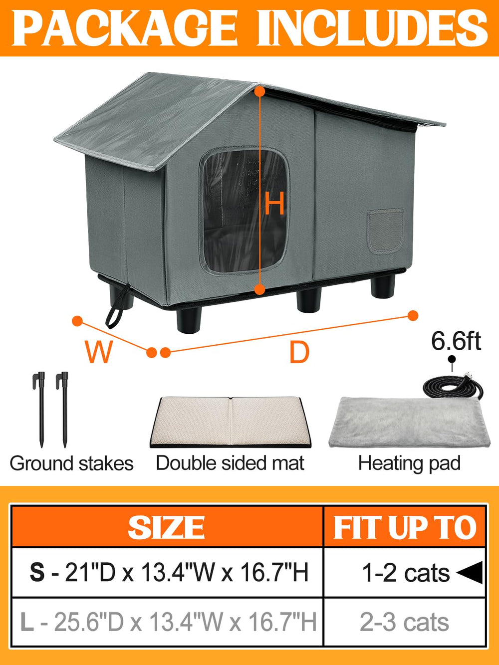 MEWTOGO easy-assembly roof zip makes setup quick.