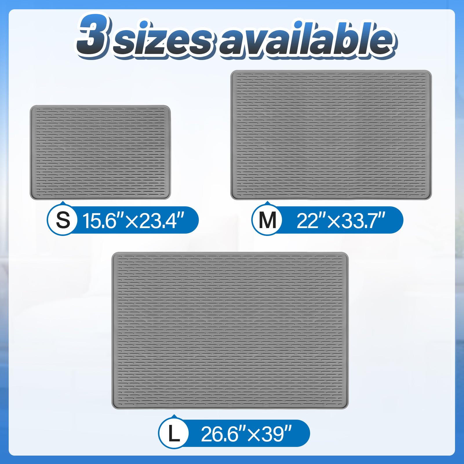 MEWTOGO easy-clean mat size 39x26.6 inches