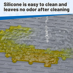 MEWTOGO silicone cat mat waterproof raised edges prevent spills