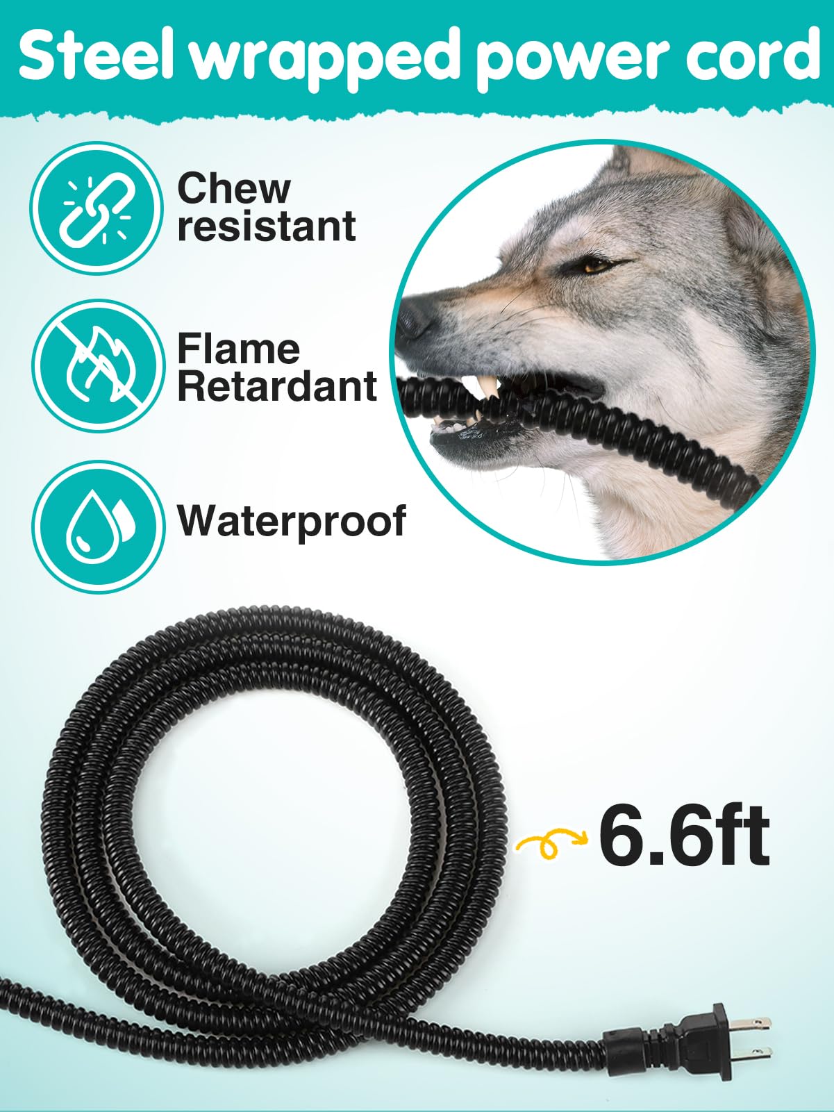MEWTOGO on flat surface shows easy setup in yard or kennel