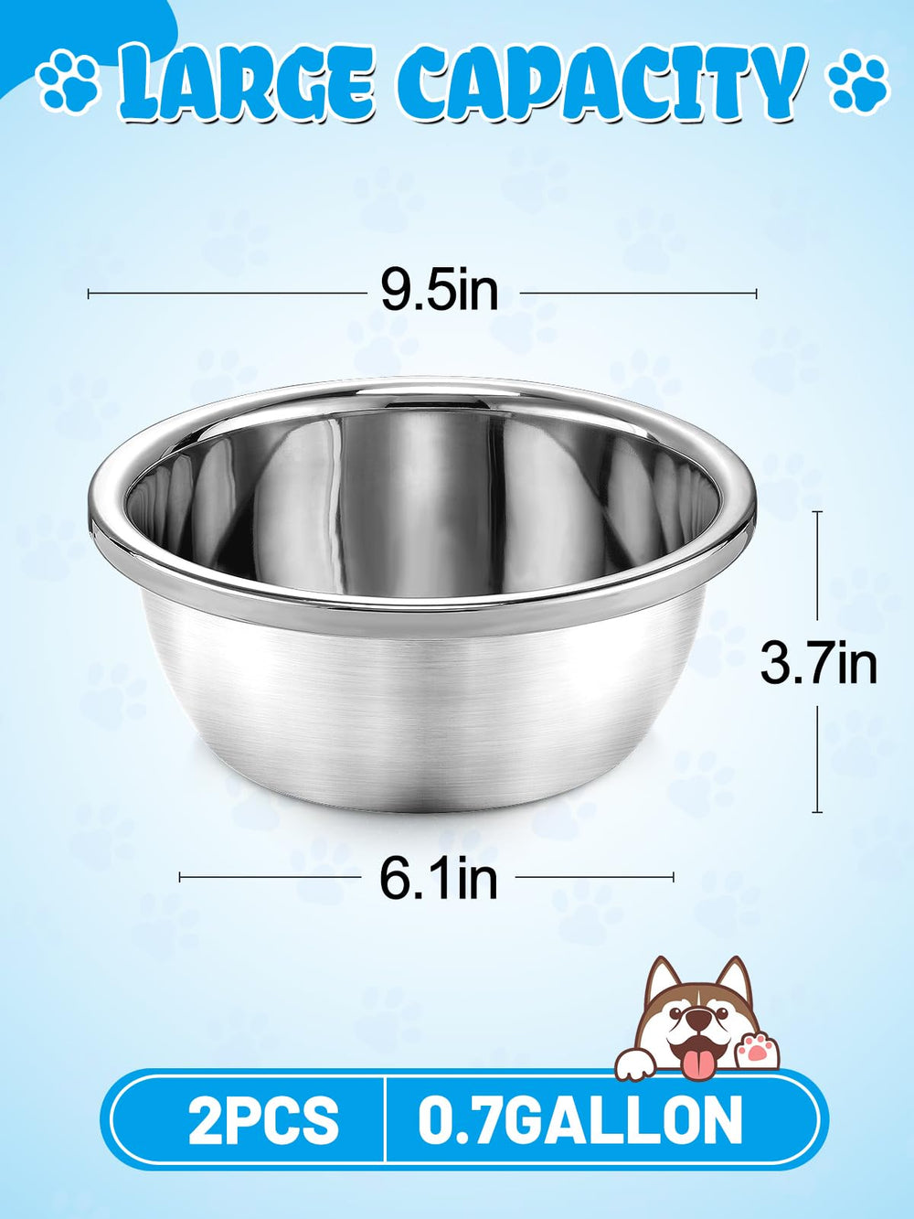 MEWTOGO indoor outdoor use stainless bowls suit pets everywhere