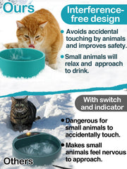 MEWTOGO large 3.2L capacity supports multiple animals outdoors