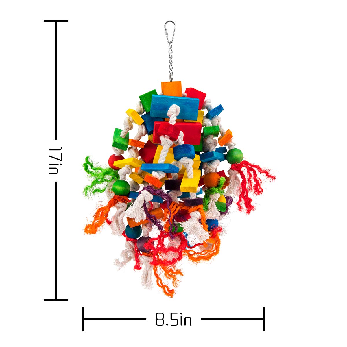 MEWTOGO large parrot toy blocks species fit for multiple parrots