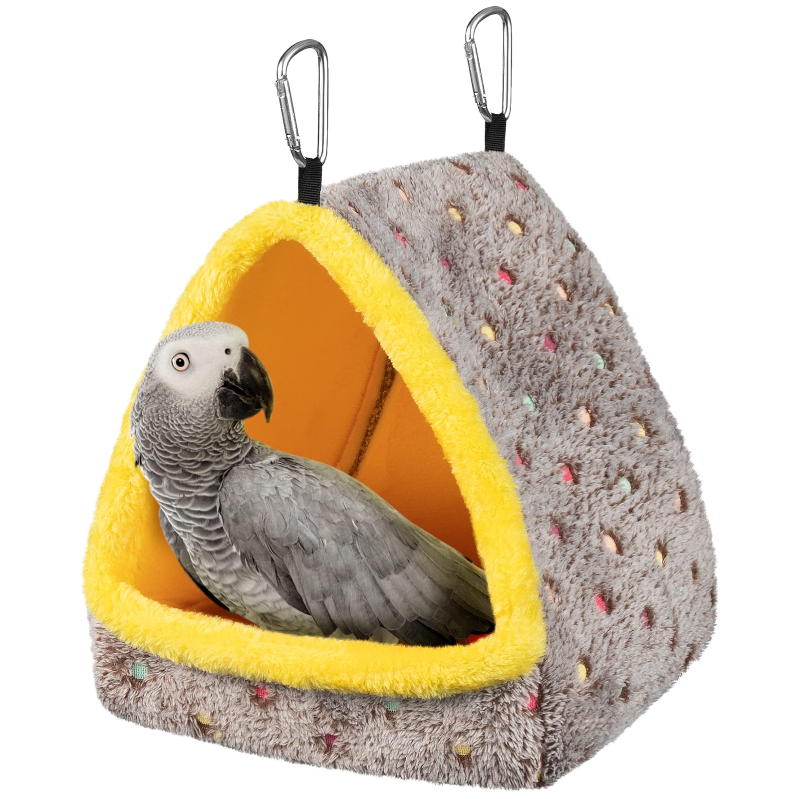 MEWTOGO large winter bird nest side view for large parrots—cozy shelter