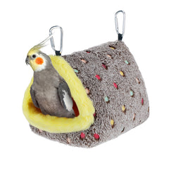 MEWTOGO medium-winter-warm-bird-nest in cage provides cozy shelter for medium parrots.