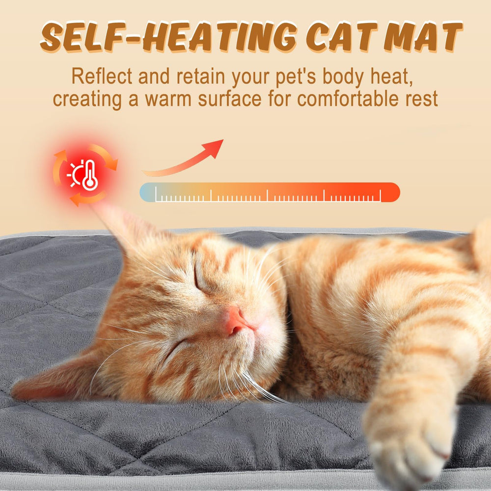MEWTOGO self-warming cat bed mat five-layer design boosts warmth retention