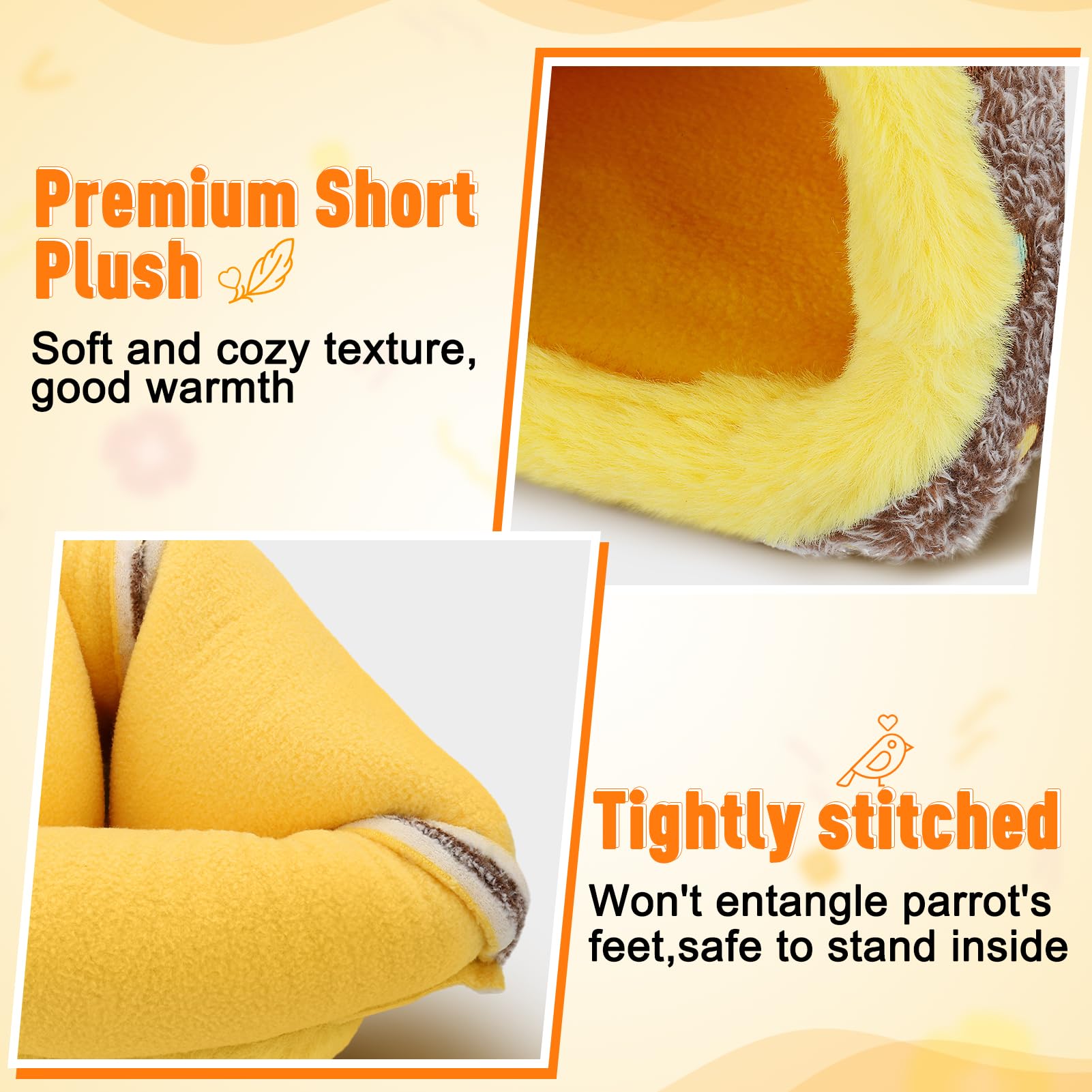 MEWTOGO-soft-plush-bird-nest adds warmth and a cozy retreat for nesting season.