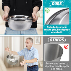 MEWTOGO stainless steel dog bowls highlighting rustproof, non-toxic material