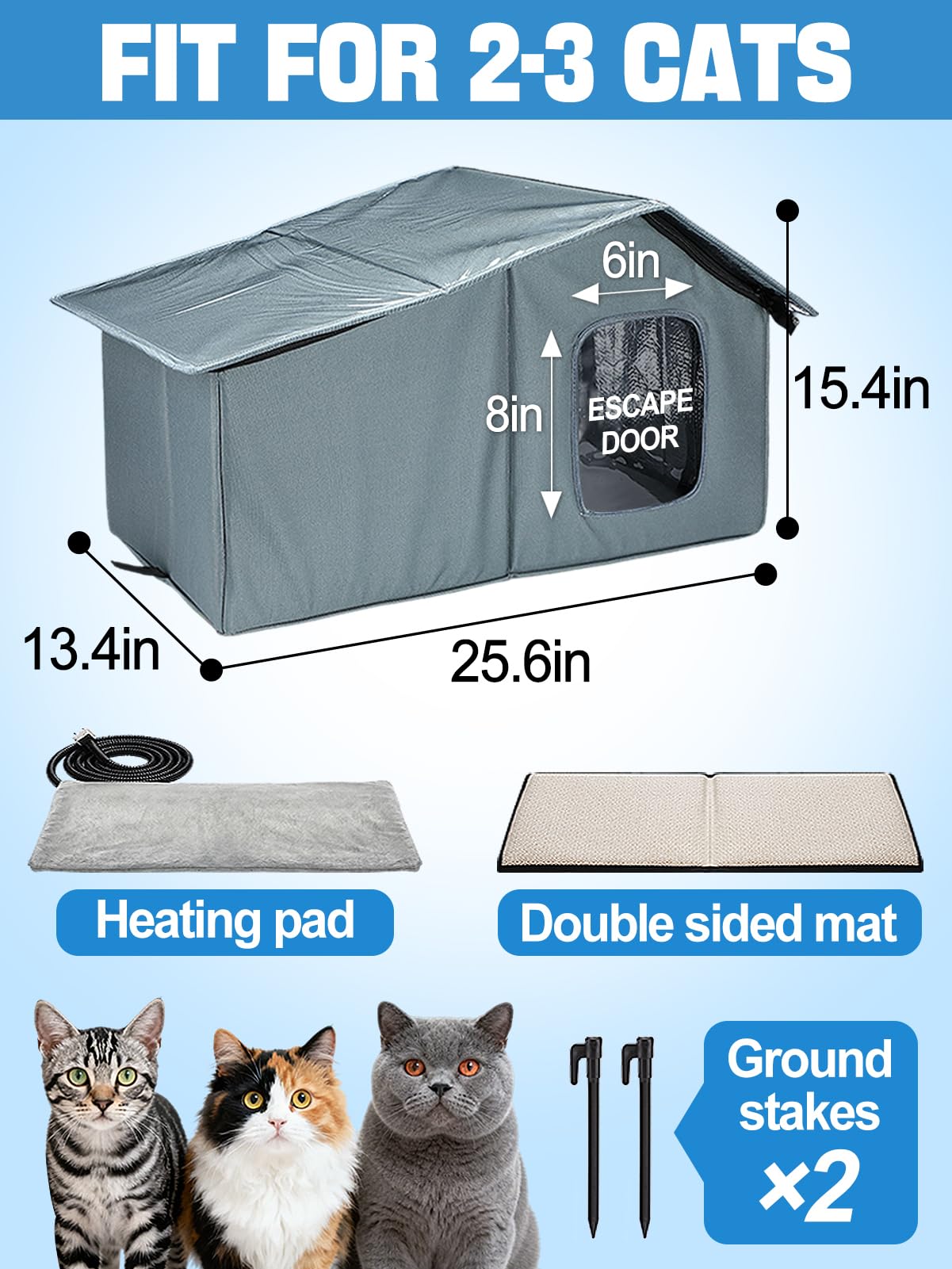 MEWTOGO cat house assembly demonstration shows easy setup