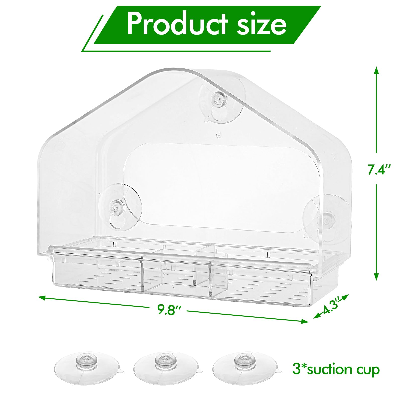 MEWTOGO window feeder shown in use with a watching cat