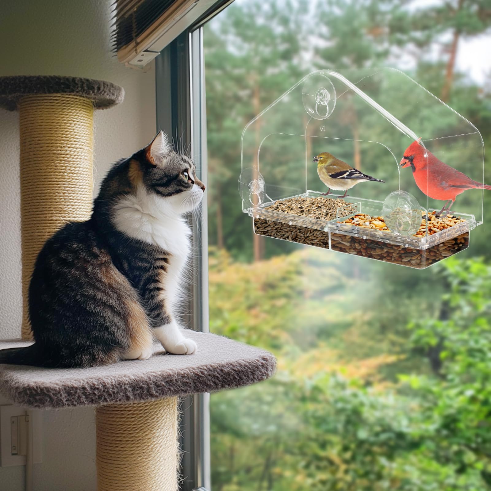 MEWTOGO gift-box packaging makes a thoughtful indoor-cat or bird-loving gift