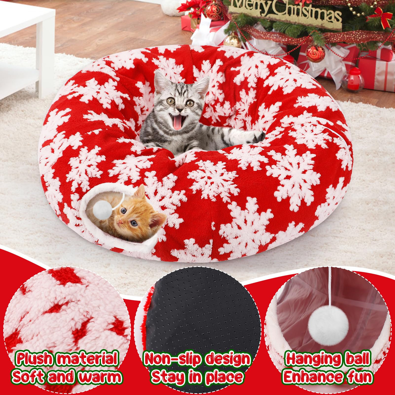 MEWTOGO zipper-connected-tunnels form a playful maze for curious cats