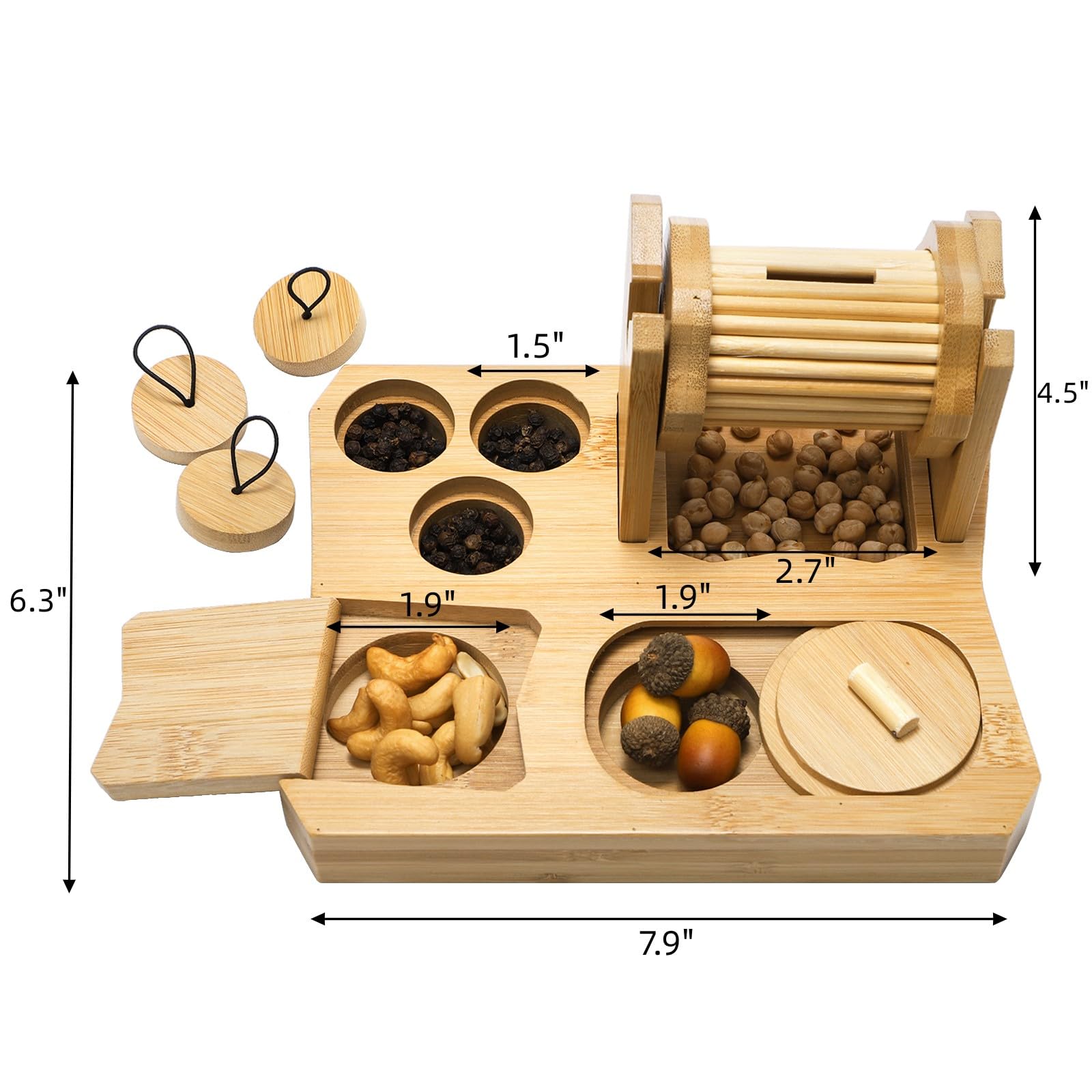 Mezchi guinea-pig enrichment toy shows natural bamboo foraging benefits