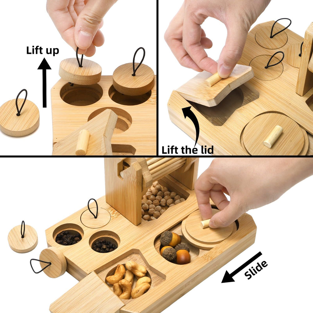 Mezchi hamster bamboo toy—safe, durable enrichment for playtime