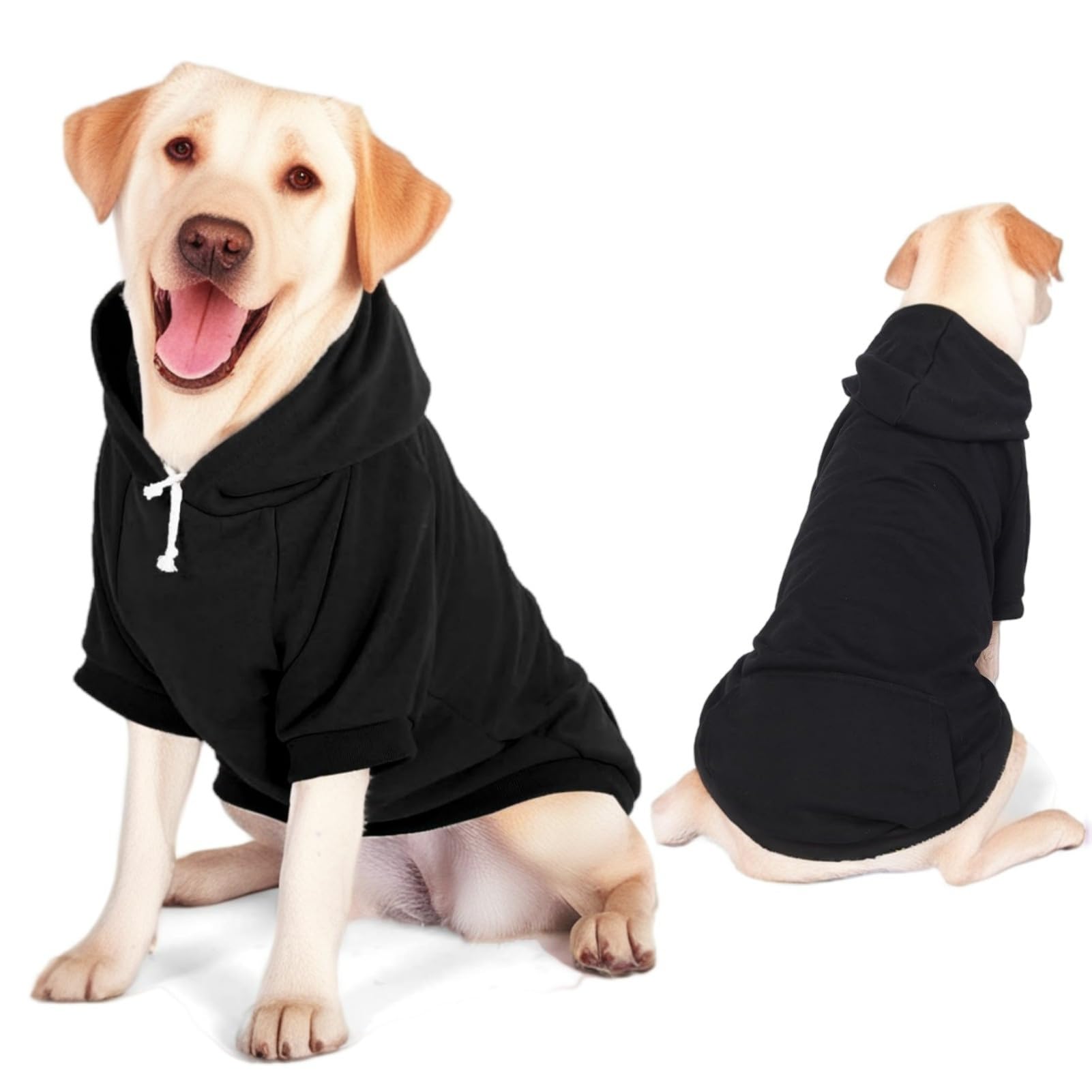 Mfiker hoodie back pocket detail adds convenient storage during walks