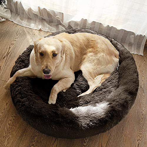 MFOX Calming Dog Bed inner soft filling supports relaxed lounging.