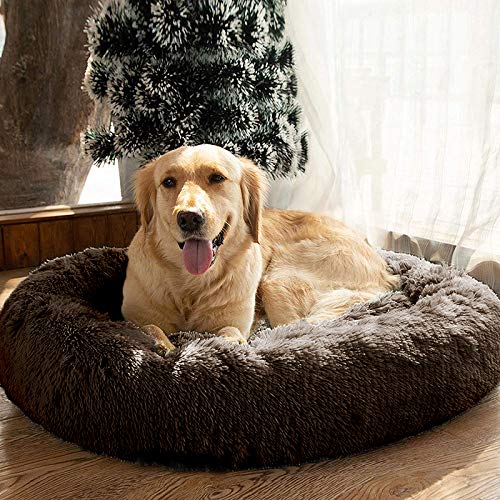 MFOX Calming Dog Bed packaging tips help fluff and set up.
