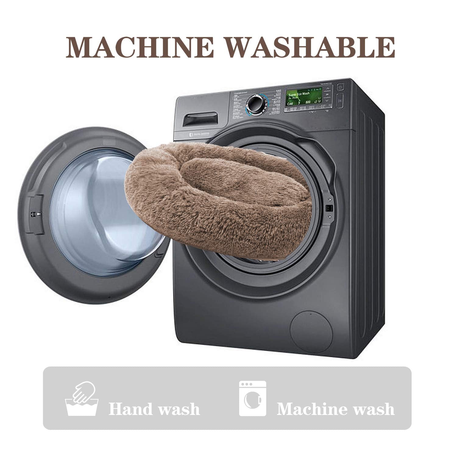 MFOX Calming Dog Bed whole bed washable for easy cleaning.