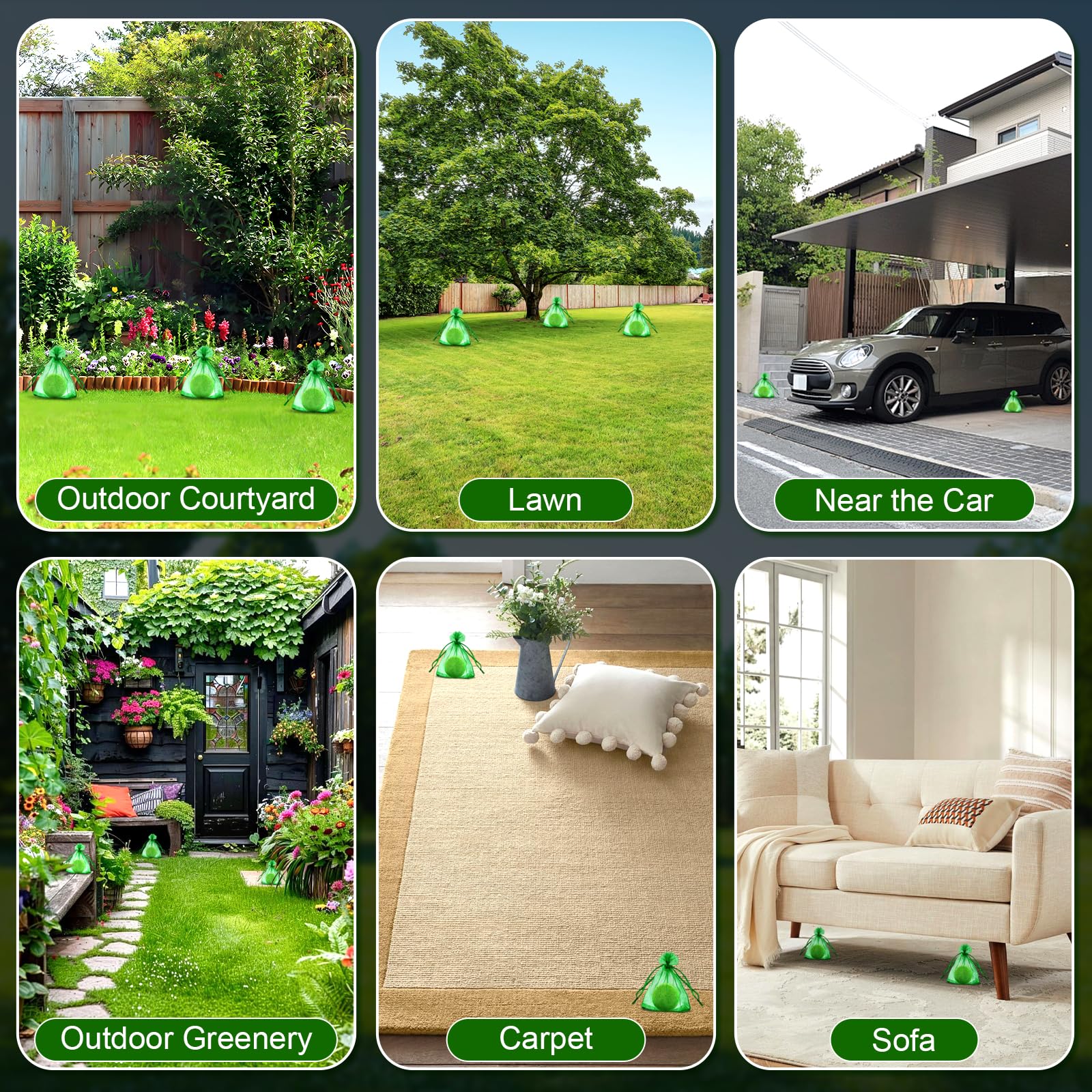Mgkenk cat deterrent garden setup covering multiple cat types